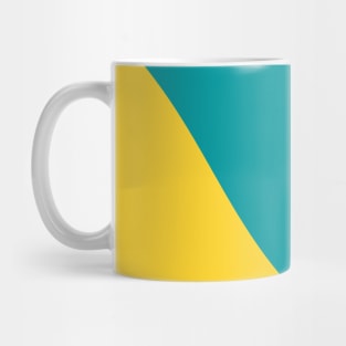 Boho blue and yellow pastel swirl pattern Mug